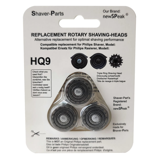 SHAVER-PARTS - Shaver attachment - Compatible with Philips HQ9, HQ8 & HQ177 - 3 Pieces image