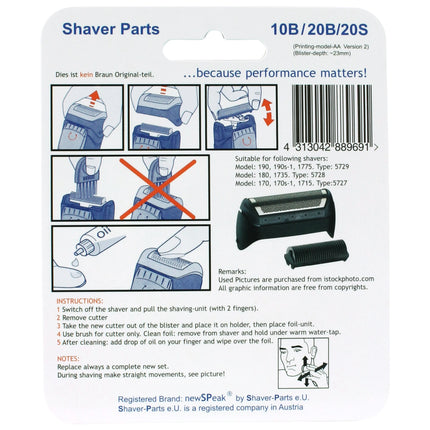 SHAVER-PARTS - combipack black 1000/2000 series - 10B/20B/S image