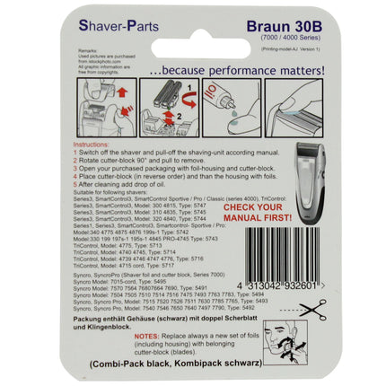 SHAVER-PARTS - combipack black 4000/7000 series - 30B image