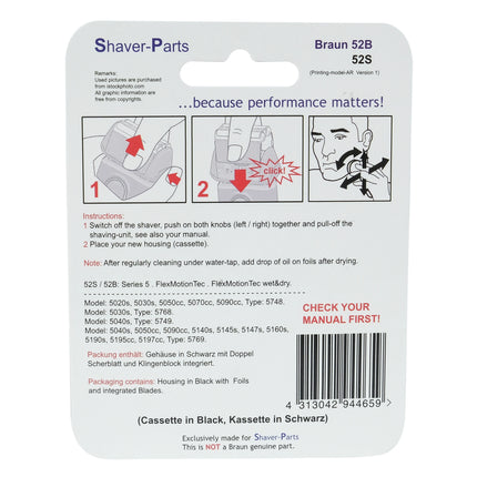 SHAVER-PARTS - cassette black series 5 - 52B image