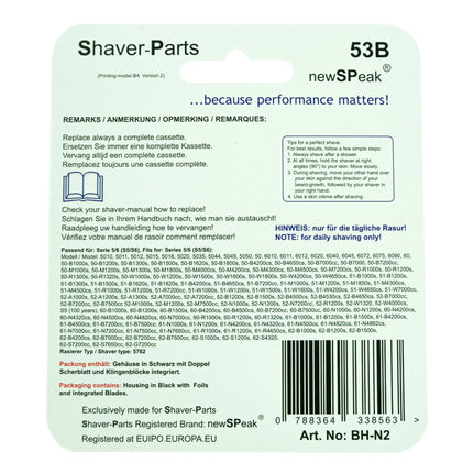 SHAVER-PARTS - 53B - Shaver attachment - Series 5/6 - Cassette - 1 Piece image