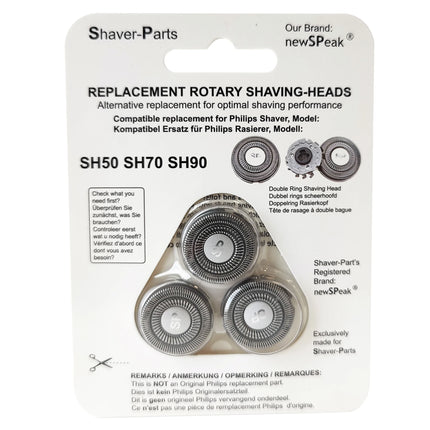 SHAVER-PARTS - SH50, SH70 & SH90 - Shaver attachment - 3 Pieces image