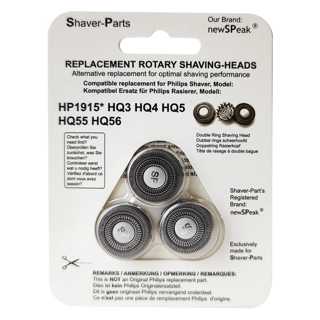 SHAVER-PARTS - HQ3, HQ4, HQ5, HQ6, HQ55 & HQ56 - Shaver attachment - 3 Pieces image