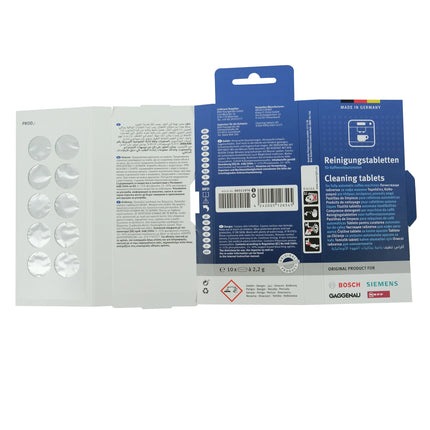 BOSCH SIEMENS - Coffee Cleaner TCZ8001N - Tablet Multi pack - 10 Pieces of 2,2 g image