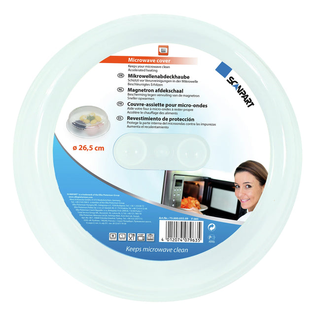 SCANPART - Magnetron cover dish - Transparent - 26.5 cm image