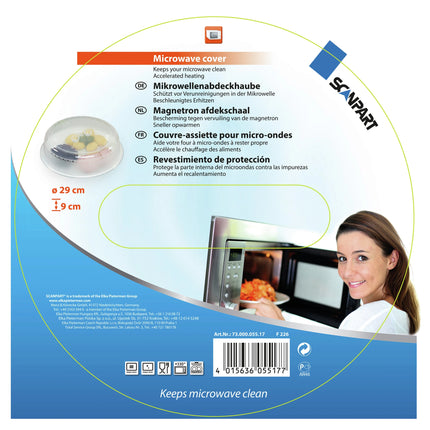 SCANPART - Magnetron cover dish - Transparent - 29 cm image