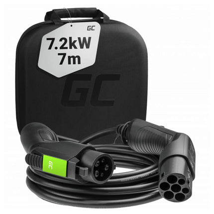 GREEN CELL - Car charging cable - Type1 - 7.2Kw - 7m - 1Phase image
