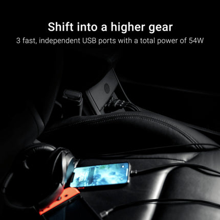 GREEN CELL - Car charger - 3x USB - 54W image