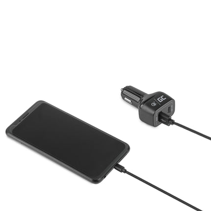 GREEN CELL - Car charger - 1x USB-C & 1x USB-A image