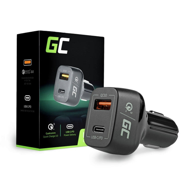 GREEN CELL - Car charger - 1x USB-C & 1x USB-A image