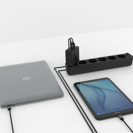 GREEN CELL - Charger - 30W - Power Delivery - Black - USB-C & USB-A image