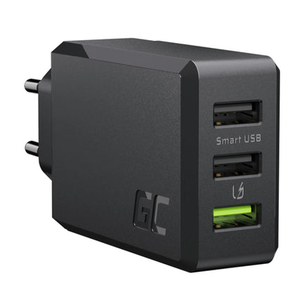 GREEN CELL - Charger - 30W - 3x USB-A - Black image