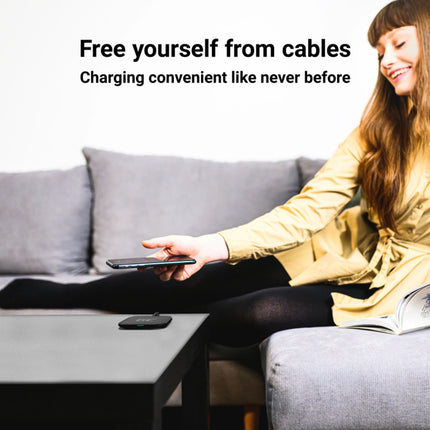 GREEN CELL - Qi - Wireless charger - 15W - USB-C - Black image