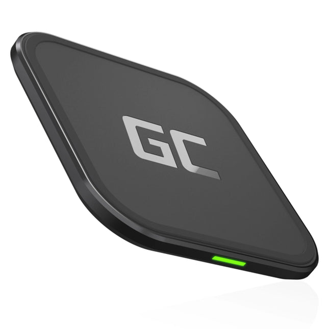 GREEN CELL - Qi - Wireless charger - 15W - USB-C - Black image