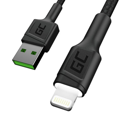 GREEN CELL - Charging and data cable - USB-A (Male) - Lightning (Male) - Set - 3 Pieces - 30 cm|1.2 m|2 m image