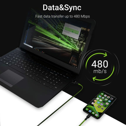 GREEN CELL - Charging and data cable - USB-A (Male) - Lightning (Male) - Set - 3 Pieces - 30 cm|1.2 m|2 m image