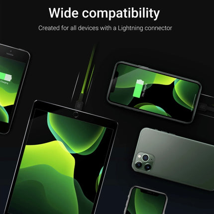 GREEN CELL - Charging and data cable - USB-A (Male) - Lightning (Male) - Set - 3 Pieces - 30 cm|1.2 m|2 m image