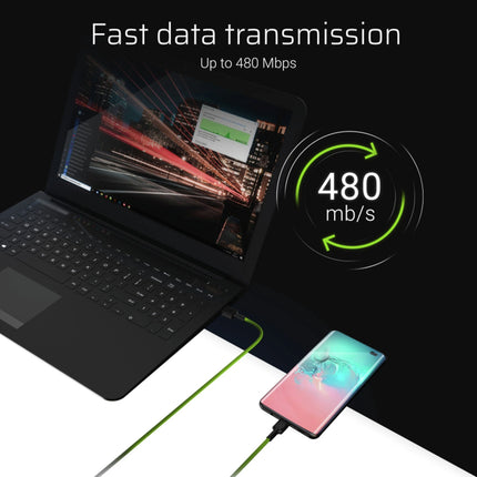 GREEN CELL - Charging and data cable - USB-A (Male) - USB-C (Male) - Set - 3 Pieces - 30 cm|1.2 m|2 m image