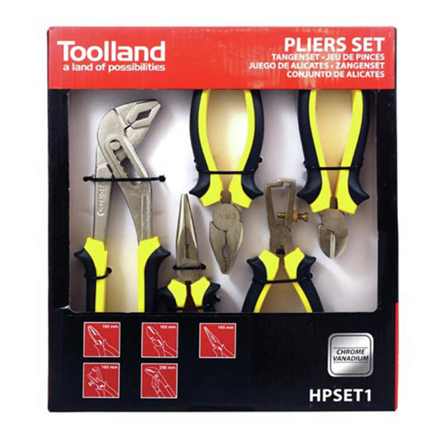 TOOLLAND - pliers set 5-piece image