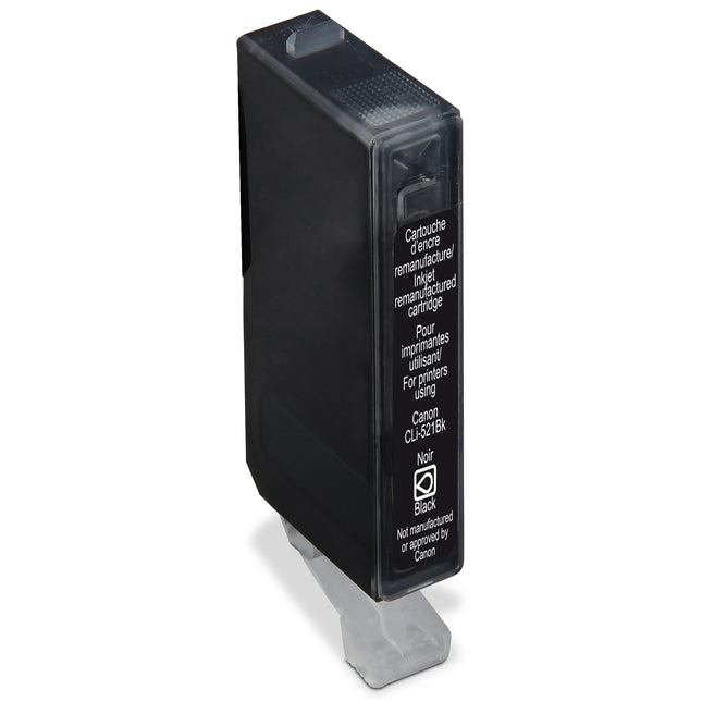 RECYCLECLUB Cartridge CLI-521BK - Black - Suitable for Canon image