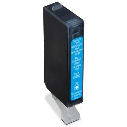 RECYCLECLUB Cartridge CLI-521C - Cyan - Suitable for Canon image