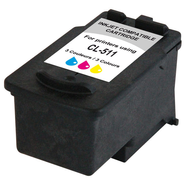 RECYCLECLUB Cartridge CL-511 - MultiColor - Suitable for Canon image
