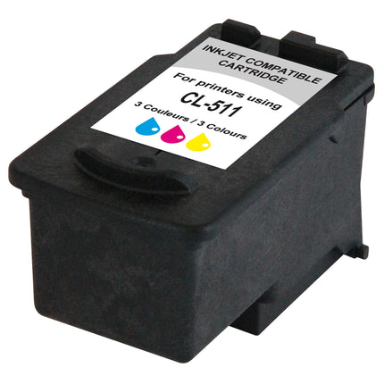 RECYCLECLUB Cartridge CL-511 - MultiColor - Suitable for Canon image