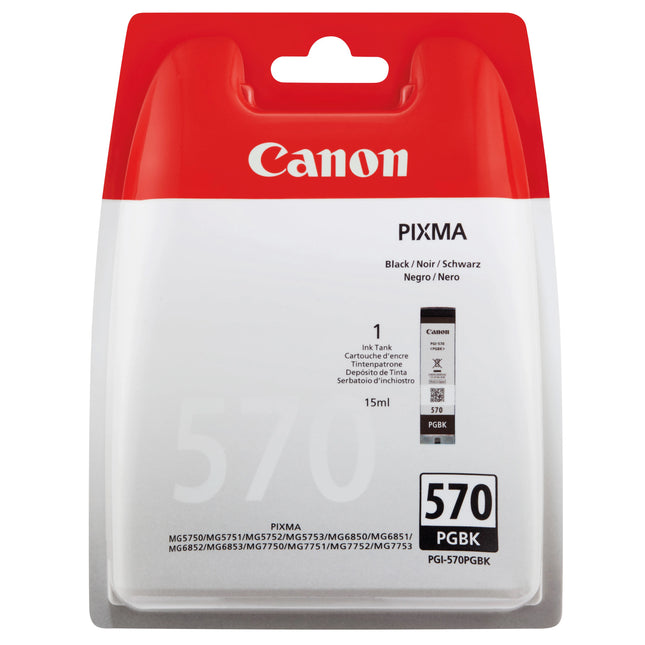 RECYCLECLUB Cartridge PGI-570PGBK - Black - Suitable for Canon image