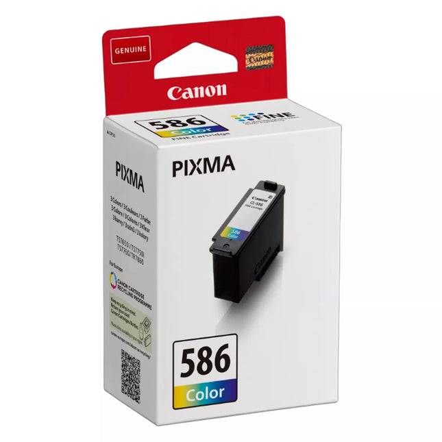 RECYCLECLUB Cartridge CL-586 - MultiColor - Suitable for Canon image