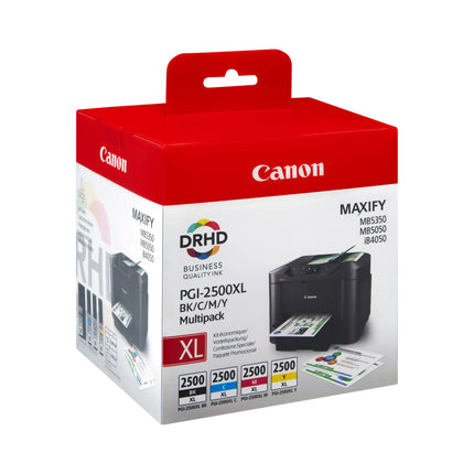 CANON XL Cartridge PGI-2500 XL - Multipack - Black + Cyan + Magenta + Yellow image