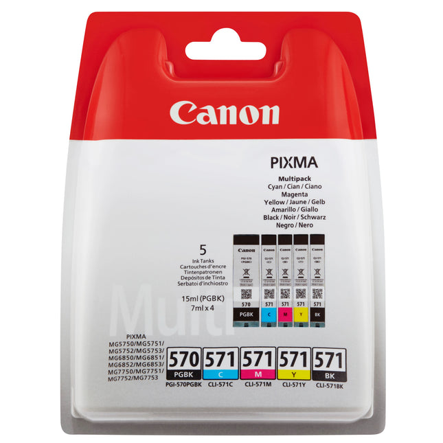 CANON Cartridge PGI-570 | CLI-571 - Multipack - Black + Cyan + Magenta + Yellow image