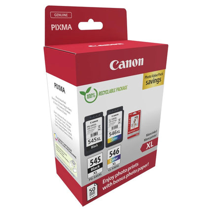 CANON XL Cartridge PG-545 XL | CL-546 XL - Duo Pack - Black + Cyan + Magenta + Yellow image