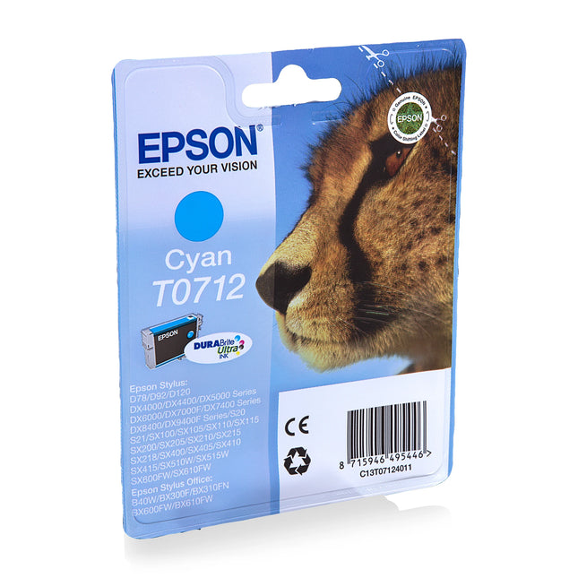 EPSON Cartridge T0712 Cyan - Cyan image