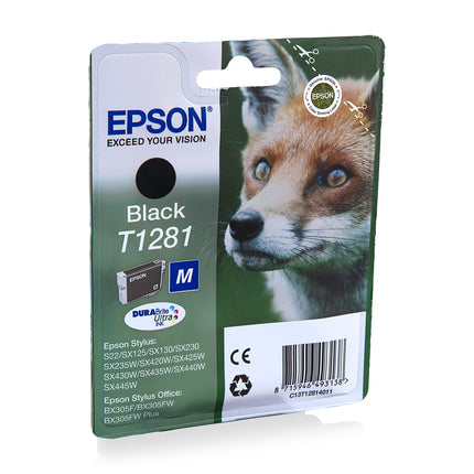 EPSON Cartridge T1281 Black - Black image