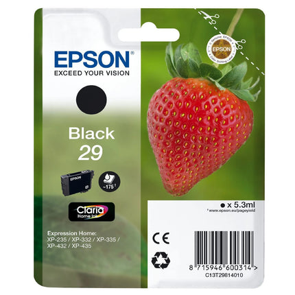 EPSON Cartridge 29 Black  - Black image