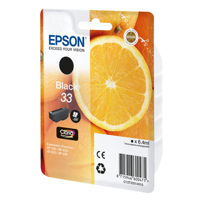 EPSON Cartridge 33 Black - Black image
