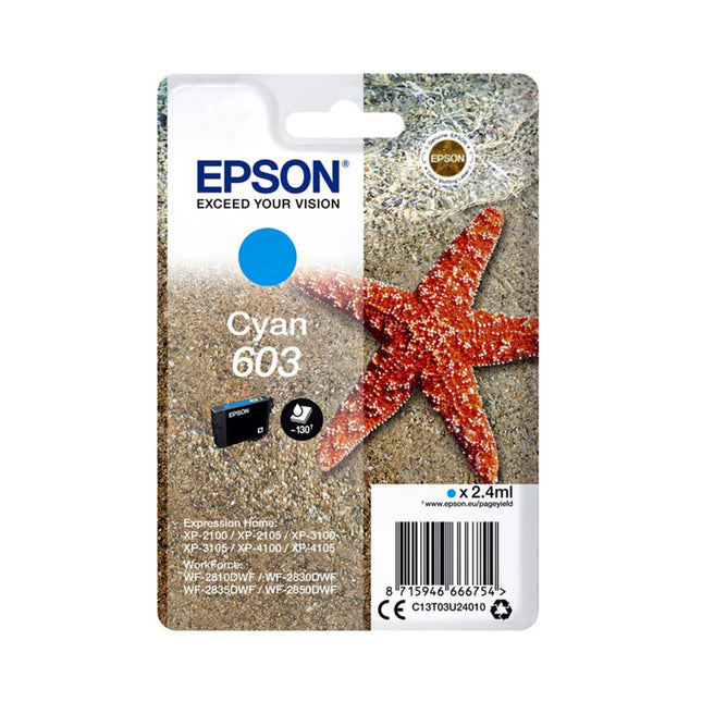 EPSON Cartridge 603 Cyan - Cyan image