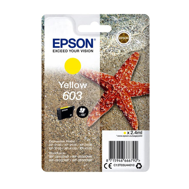 EPSON Cartridge 603 Yellow - Yellow image