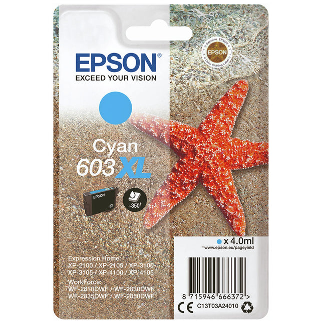 EPSON XL Cartridge 603XL Cyan - Cyan image
