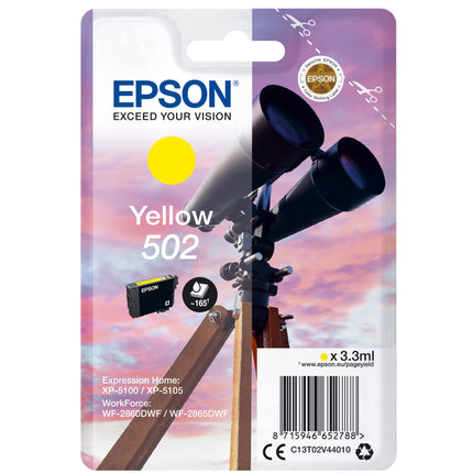EPSON Cartridge 502 Yellow - Yellow image