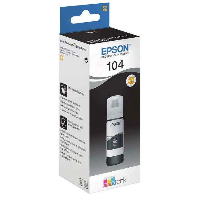 EPSON ECOTANK 104 BK - Black image