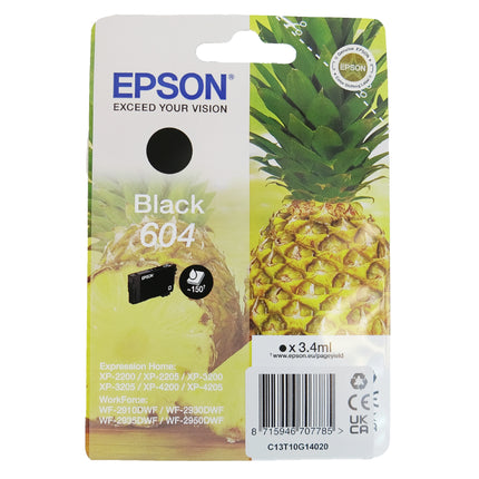 EPSON Cartridge 604 Black - Black image