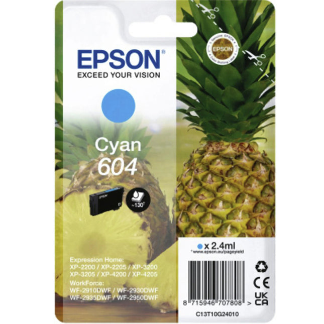 EPSON Cartridge 604 Cyan - Cyan image