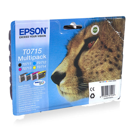 EPSON Cartridge T0715 - Multipack - Black + Cyan + Magenta + Yellow image