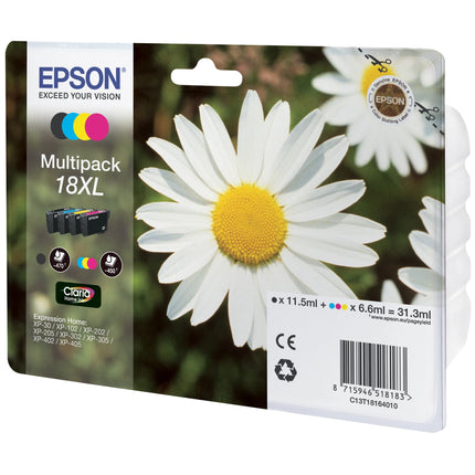 EPSON XL Cartridge 18XL - Multipack - Black + Cyan + Magenta + Yellow image