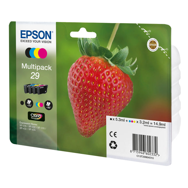 EPSON Cartridge 29 - Multipack - Black + Cyan + Magenta + Yellow image