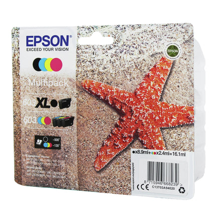 EPSON Cartridge 603XL - Multipack - Black + Cyan + Magenta + Yellow image