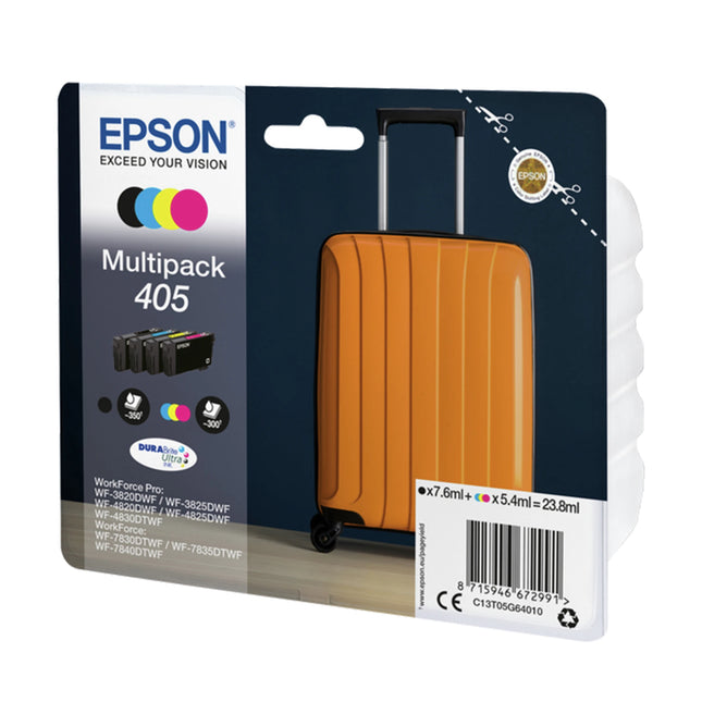 EPSON Cartridge 405 - Multipack - Black + Cyan + Magenta + Yellow image