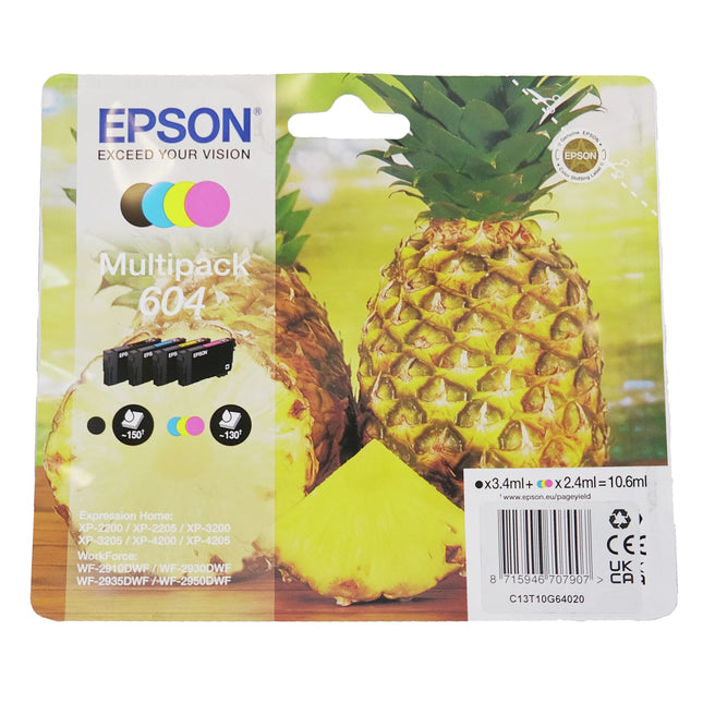 EPSON XL Cartridge 604 - Multipack - Black + Cyan + Magenta + Yellow image