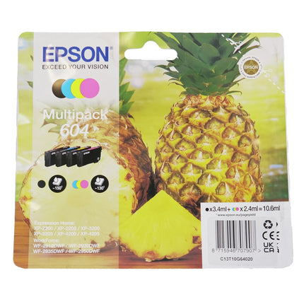 EPSON XL Cartridge 604 - Multipack - Black + Cyan + Magenta + Yellow image